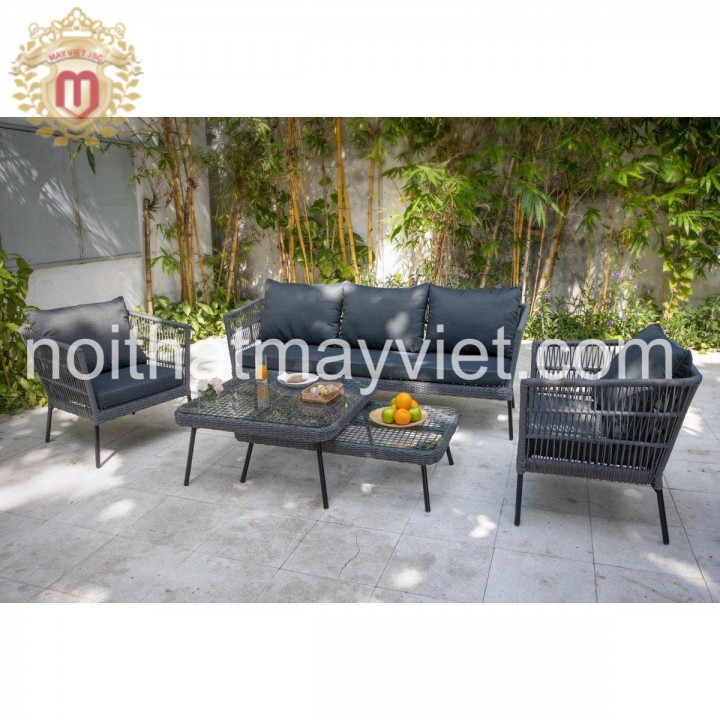 Bàn Ghế Sofa Mây Tre BGSF007